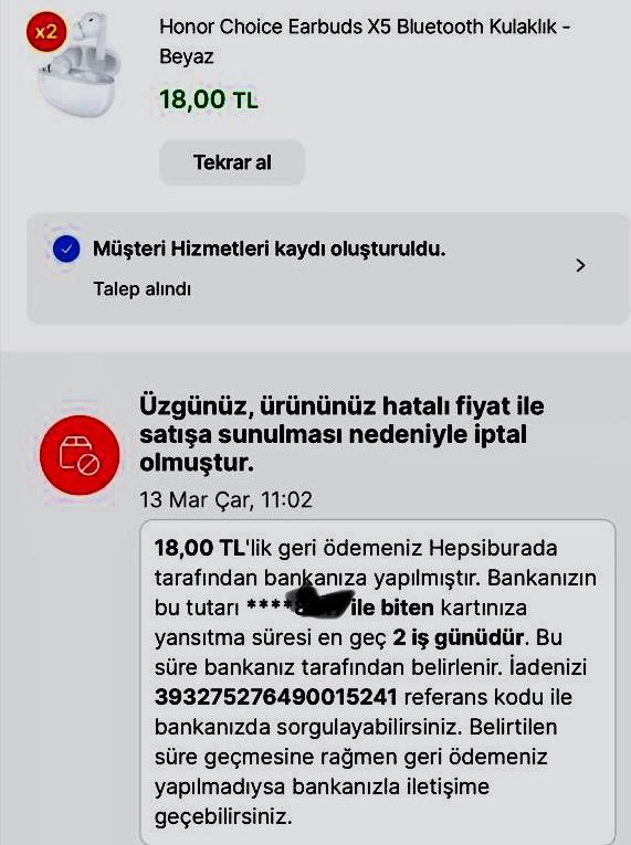 Ucuz fiyata satın aldığınız bir ürün, kargoya verilmeden önce iptal edildi mi?