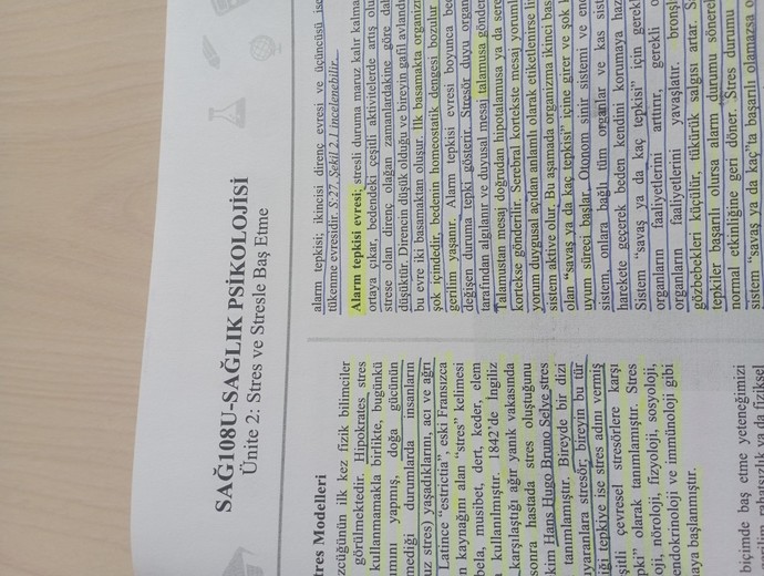 İnsana Ders Çalışırken hastalığının mikrop kapmaktan olmadığını, stresten olduğunu öğrenmek yük olur mu?