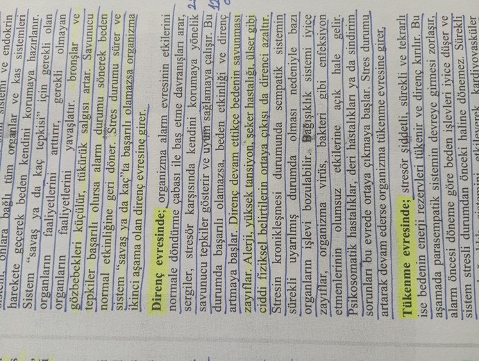 İnsana Ders Çalışırken hastalığının mikrop kapmaktan olmadığını, stresten olduğunu öğrenmek yük olur mu?