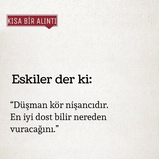 En dişli düşman eski dosttan mı olur, eski sevgiliden mi?