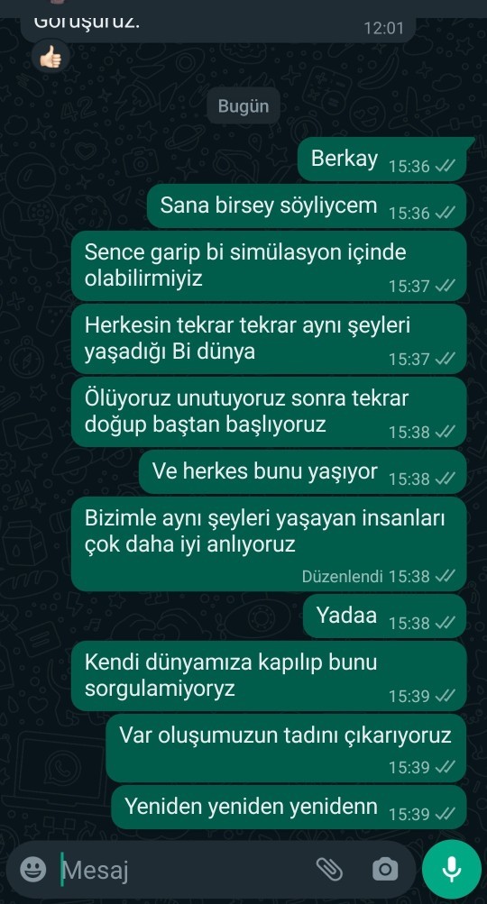 Sizce arkadaşımın tepkisi ne olur?