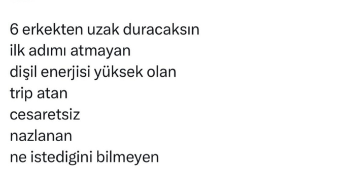 Hangi tür erkekten uzak durmak gerekiyor?