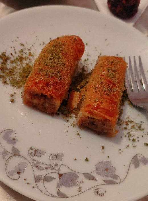 İftar sonrası için, sarma baklava yaptım nasıl olmuş?