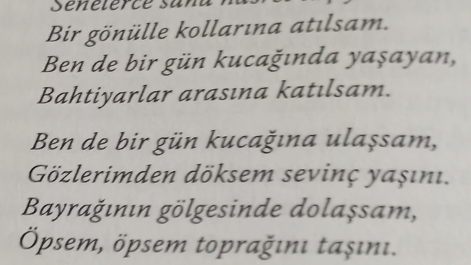 Şiir sever misiniz? Birine hiç özlem dolu şiir yazdınız mı?