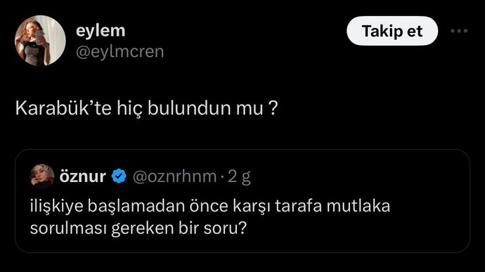 Peki siz ilişkiye başlamadan önce hangi soruyu sorardınız?
