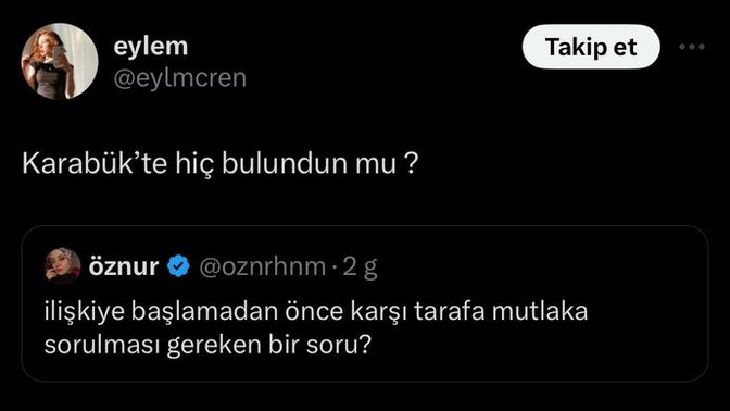 Peki siz ilişkiye başlamadan önce hangi soruyu sorardınız?