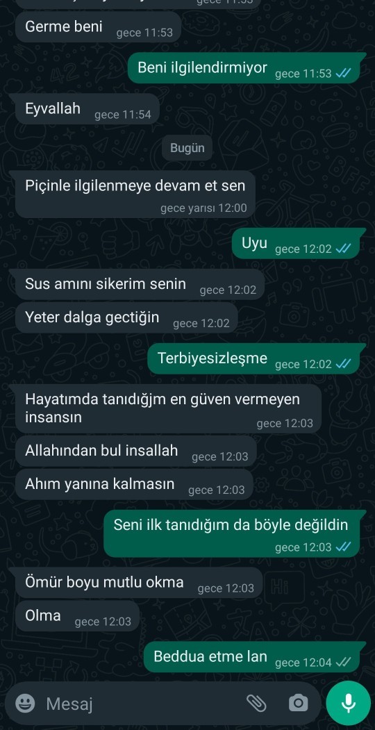Sevgilim değil bana beddua etti ahı tutarmı?