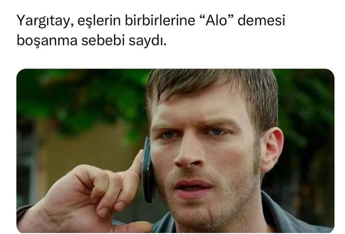Alo demek boşanma sebebimi sizce?