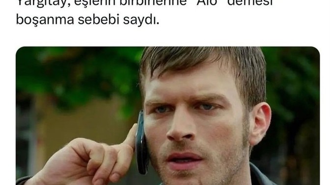 Alo demek boşanma sebebimi sizce?