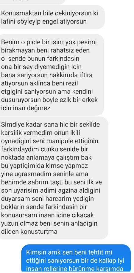 Sizce bu mesajlasmada kim haklı?