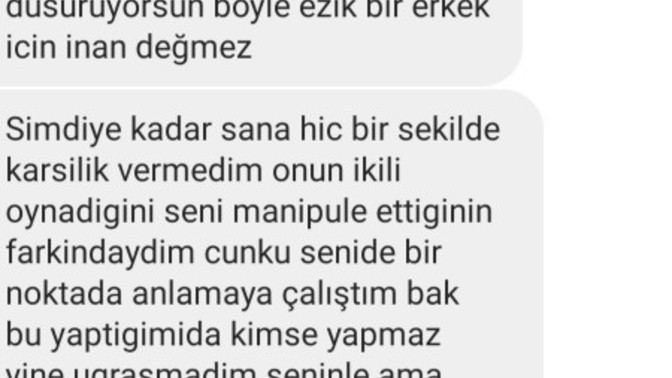 Sizce bu mesajlasmada kim haklı?