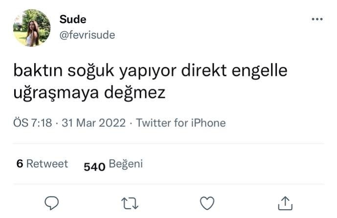 Sosyal medyada birini engelleme sebebiniz nedir?