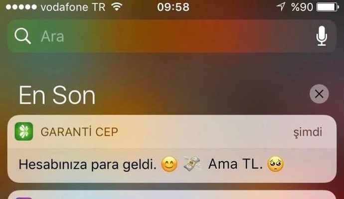 Telefonunuzun ekranına düşen en güzel bildirim ne?