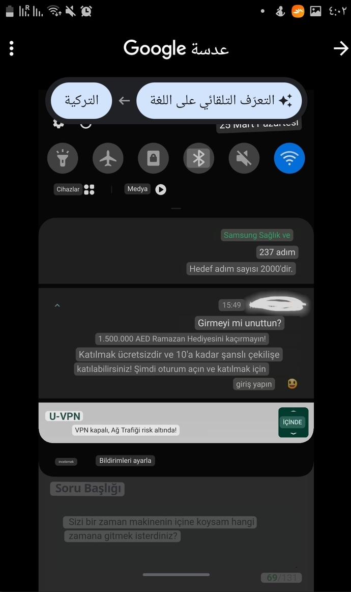 Telefonunuzun ekranına düşen en güzel bildirim ne?