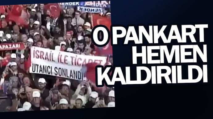 Erdoğanın mitinglerinde İsraille ticareti kesin pankartı açanlar neden gözaltına alınıyor?