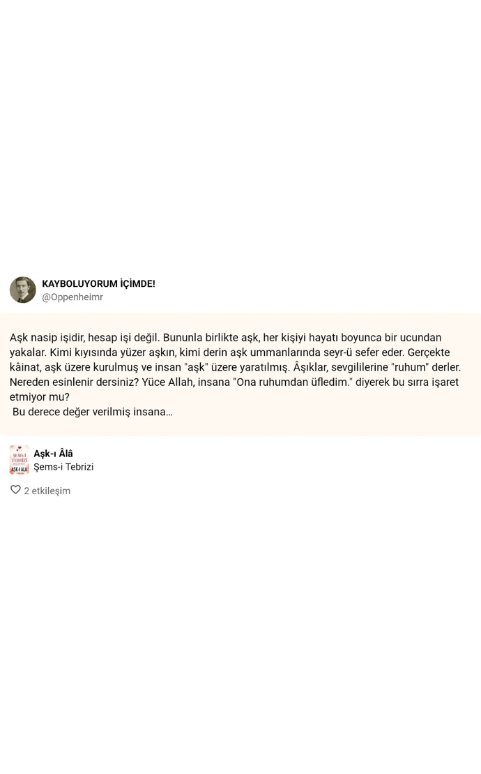 Aşk, erkeğin yaşamının bir kısmı kadının ise tümüdür sözüne katılıyor musunuz?