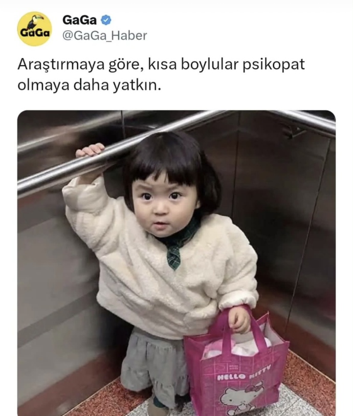 Araştırmalara göre “Kısa boylular psikopat olmaya daha yakın” Boyunuza göre % kaç psikopat olduğunuzu söyleyim mi?