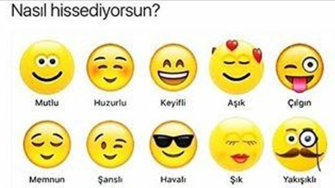 Kendinizi şu anda nasıll hissediyorsunz?