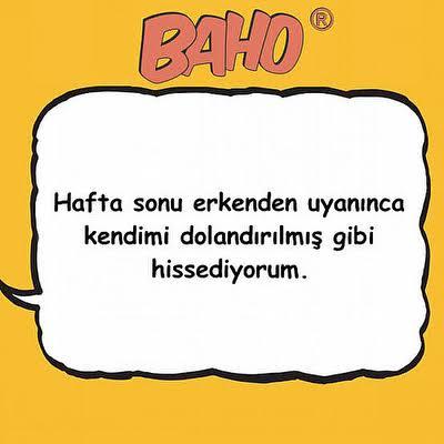 Tatil sabahları erken uyanınca ilk cümleniz ne olur?