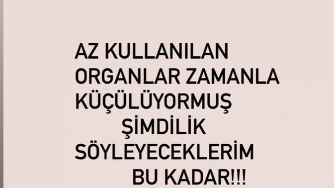 En az kullandığınız organınız hangisi?