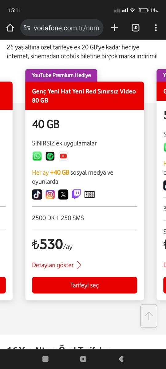 Vodofone de bu paketi alacağım iyi mi?