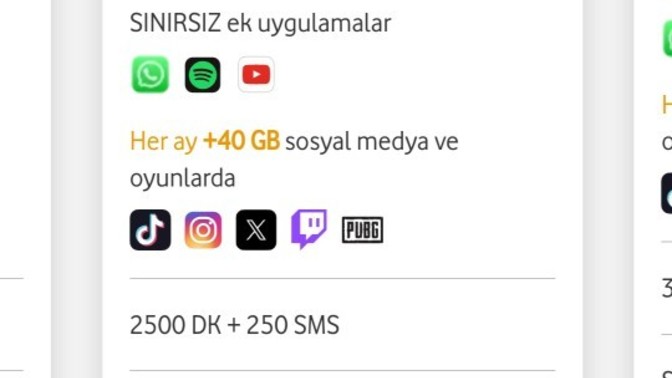 Vodofone de bu paketi alacağım iyi mi?