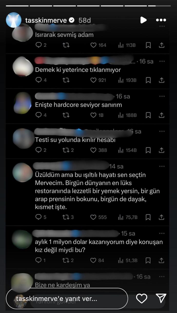 Şiddet gören Merve Taşkına gelen kötü yorumlar hakkında ne düşünüyorsun?