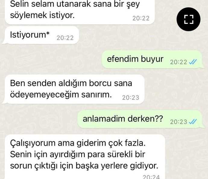 Borç verdiğiniz kişi, borcunu ödemeyeceğini söylese ne yapardınız?