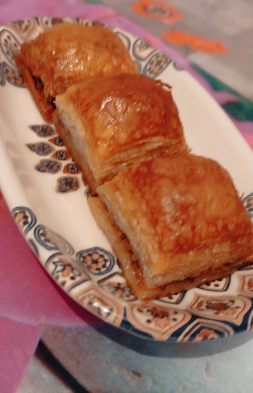 Baklava yaptım nasıl görünüyor?
