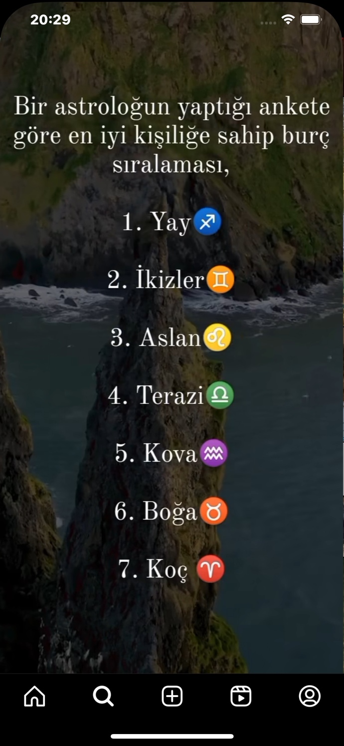 Bir astroloğun yaptığı ankete göre en iyi kişiliğe sahip burç sıralaması böyle, sen bu anket sonuçları için ne düşünüyorsun?