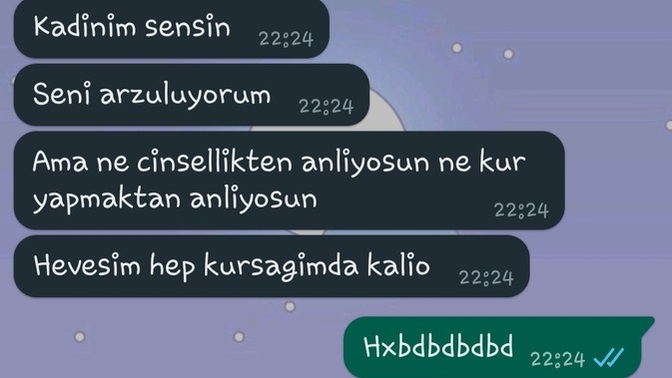 Erkek arkadasim bana boyle seyler soyledi?