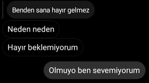 Benden artık başkasına hayır gelmez dediğiniz oldumu?