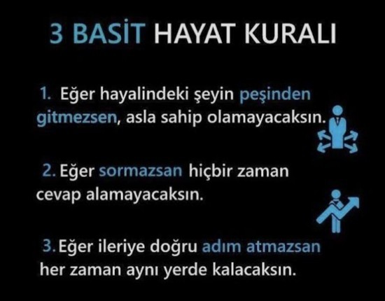 Hayatınızda belirli kurallarınız var mı?