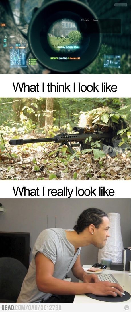 Oyunda sniper kullanırken bile ekrana yaklaşır mısınız?