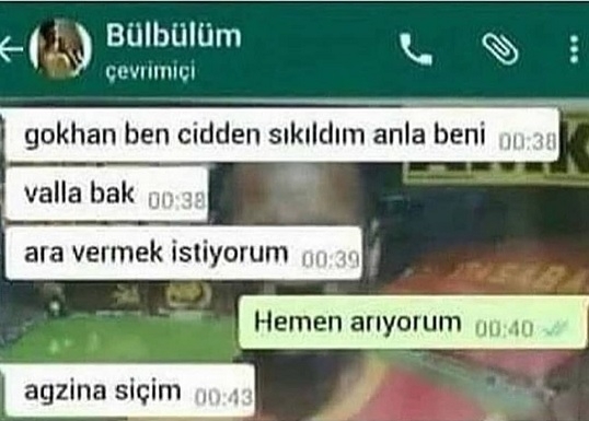 "Ara verelim" diyen birine ne cevap verirdin?