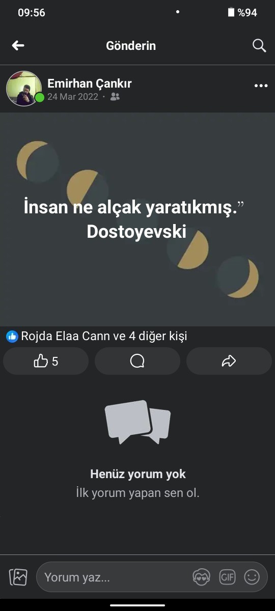 Dostoyevski okuyan var mı?