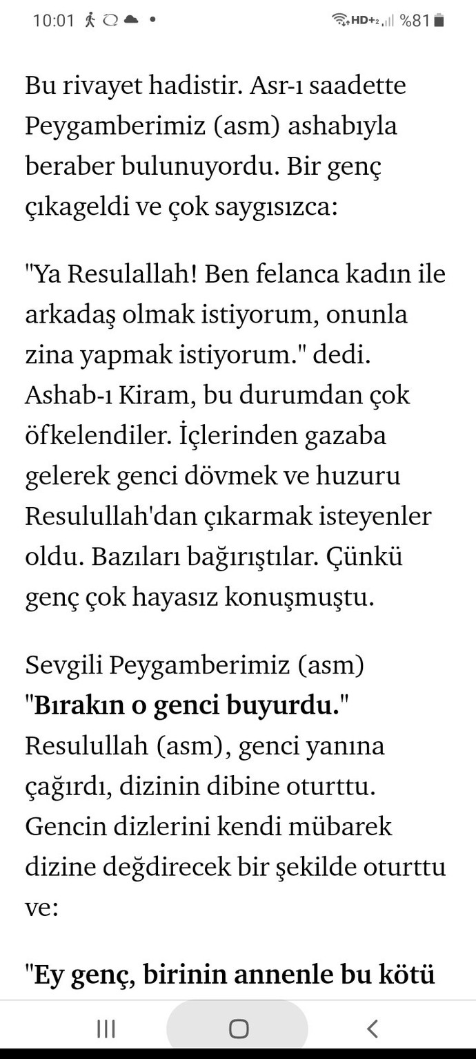 Dini bilgisi iyi olan arkadaşlar yardımcı olabilir mi? Bu doğru mu?