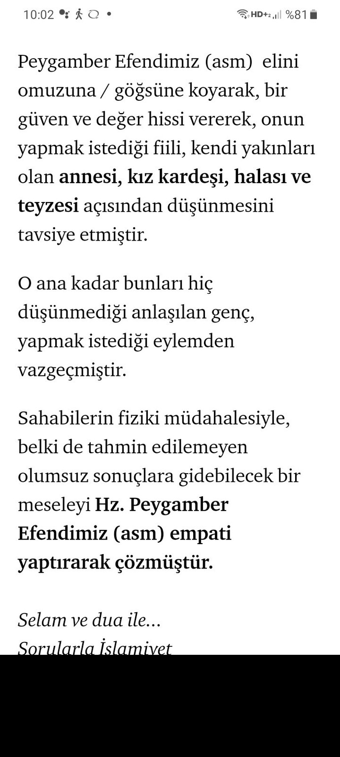 Dini bilgisi iyi olan arkadaşlar yardımcı olabilir mi? Bu doğru mu?