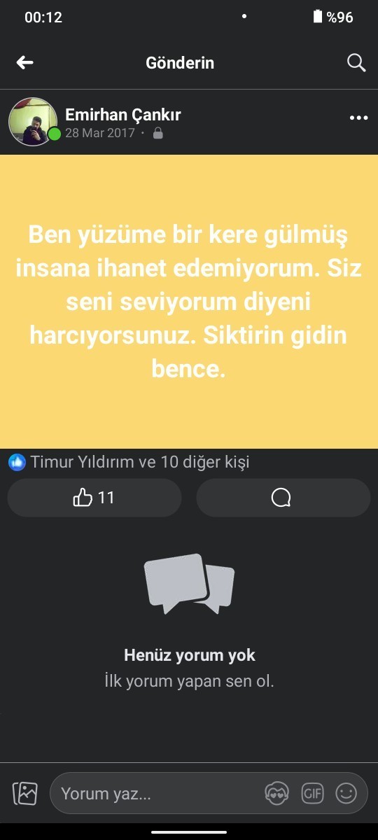 Nasil ihanet edebiliyorsunuz ya?