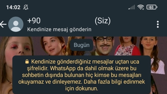 WhatsApp'ta kendinize mesaj gönderiyormusunuz?