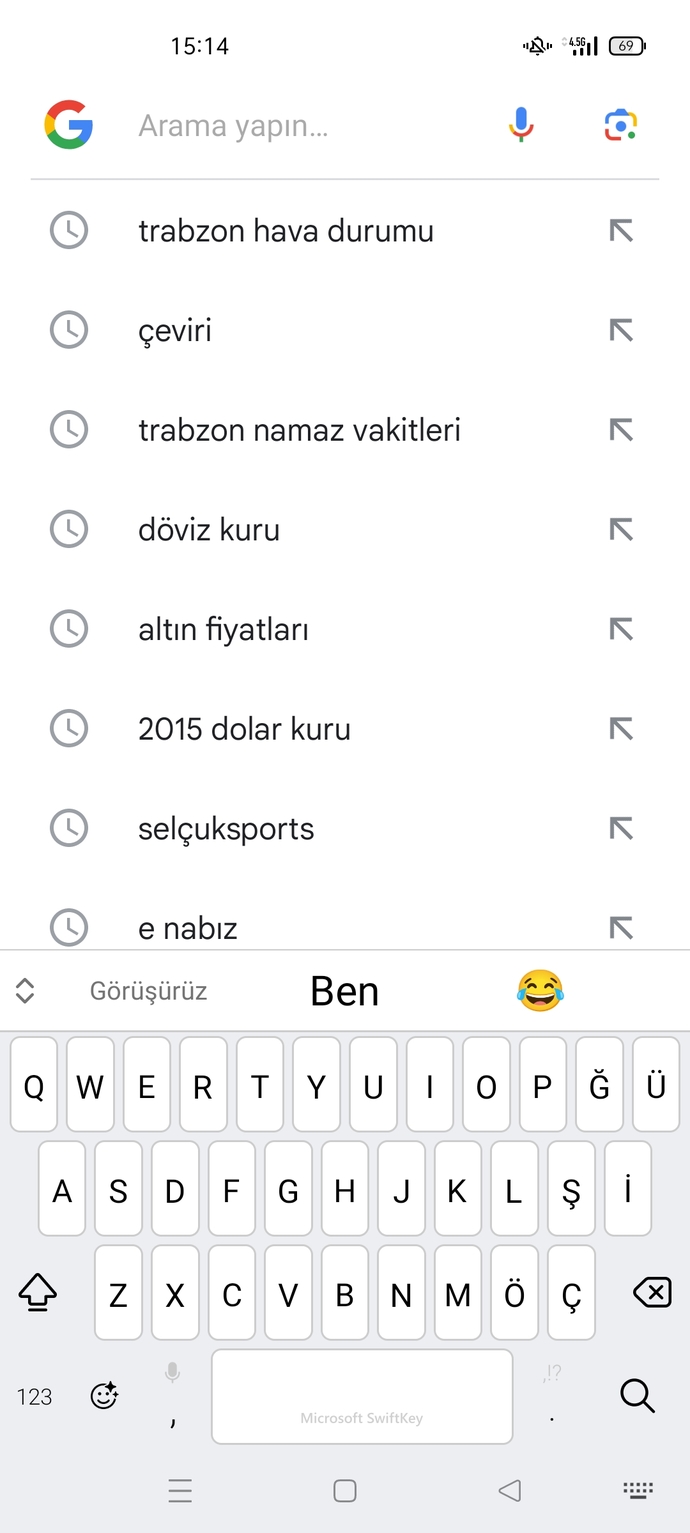 En son gogle 'dan neye baktınız?