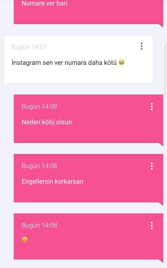 Neymiş evime gelecekmiş ama numara ve de istagram veremezmis utanıyormis?