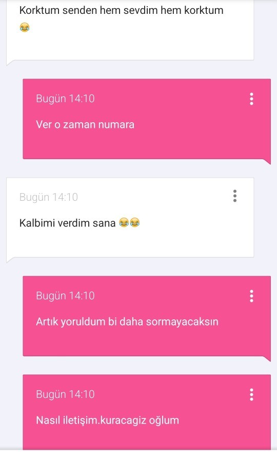 Neymiş evime gelecekmiş ama numara ve de istagram veremezmis utanıyormis?