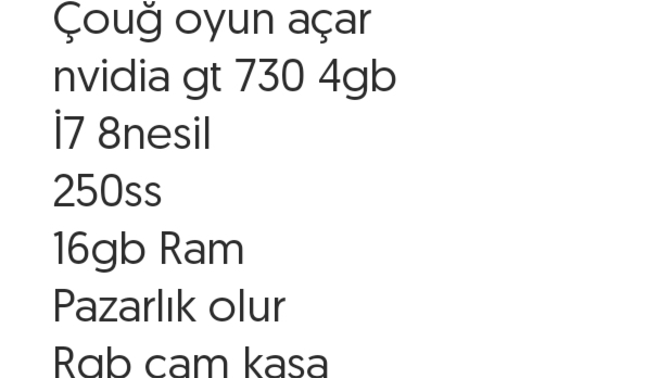 Bu sistem GTA 5 açar mi?