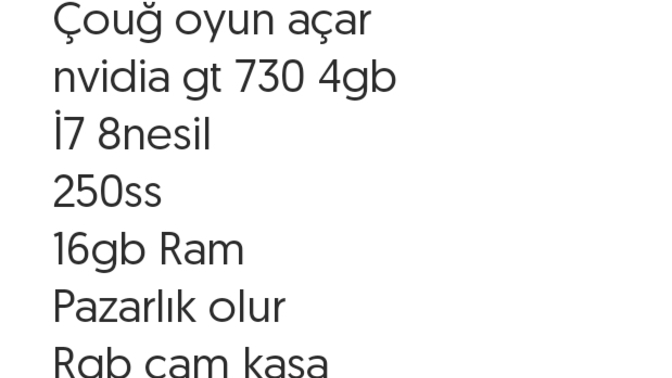 Bu PC alınır mı acil?