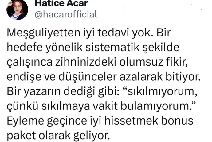 Nelerle meşgul olursunuz?