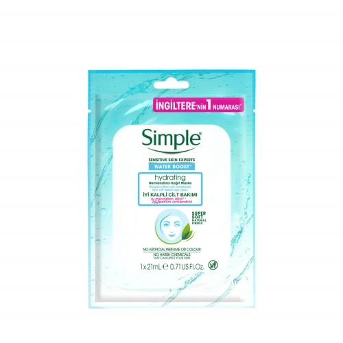 Simple Water Boost Nemlendirici Kağıt Maske