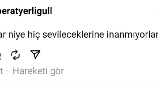 Niye inanmıyoruz hanımlar?