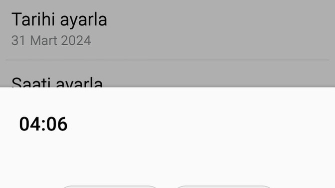 Saati 3'e ayarlayamıyorum neden böyle oldu?