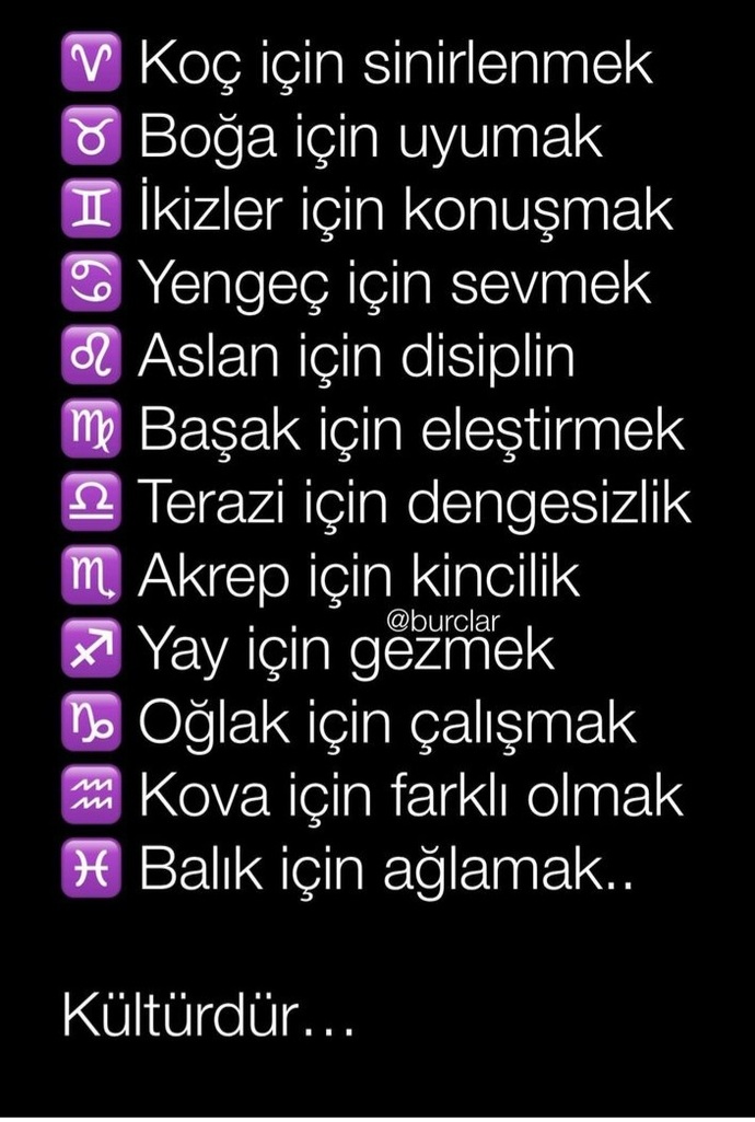 Burçların Kültürü nedir?